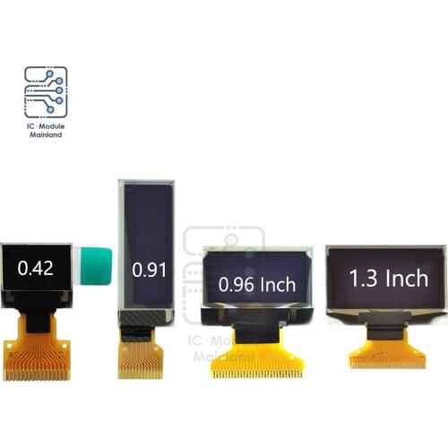 OLED Display LCD 0.42 0.91 0.96 1.3 Inch Blue White LCD Screen Display Module OLED Module 0.42'' 0.91'' 0.96'' 1.3'' For Arduino