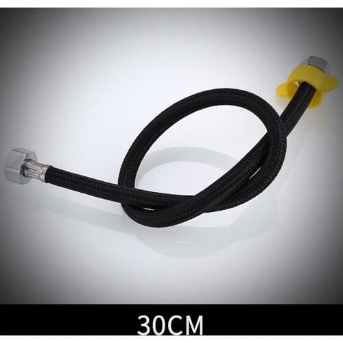 1PC black faucet braided hose water heater tap toilet closestool inlet pipe 30cm/40cm NEW