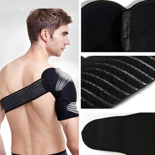 1 Pcs Badminton Weightlifting Sports Shoulder Support Pads Protection Shoulder Adjustable Left/Right Shoulder Bandage Sports