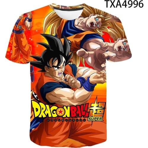 2020 Summer Anime Dragon 3D T shirt Men Women Children Fashion Streetwear Boy Girl Kids DBZ Print T-shirt Cool Tops Tee