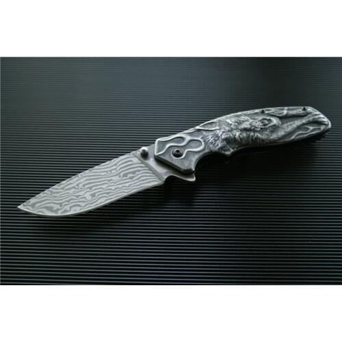 Damascus Perfect Folding Knife Tactical Survival Knives outdoor gear hunting camping Hiking cnc EDC tool Pocket knife