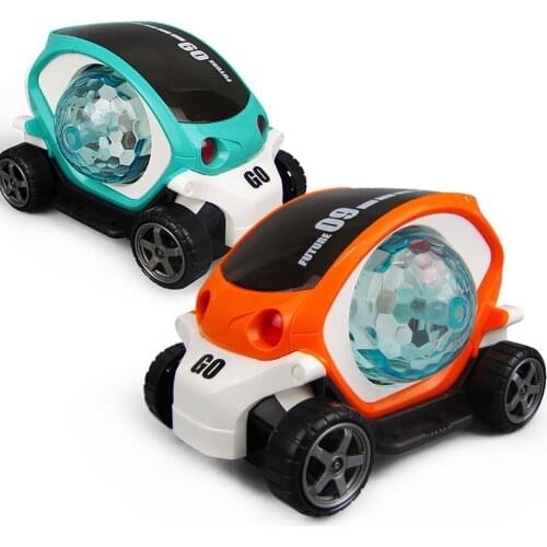 3D Electric Car Toy with Sound and light Model Universal Rotating colorful Music Cartoon Car Educational Gift Toy for children