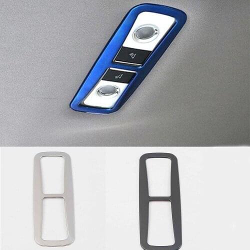 For Honda Crv Cr-V 2017 2018 2019 2020 Rear Reading Light Lamp Cover Protectors Trim Stainless Steel Interior Sticker