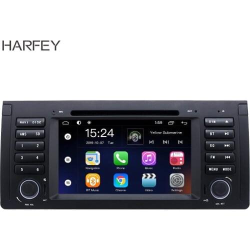 Harfey DVD GPS Android 9.0 7 inch Car Radio for 2000 2001-2007 BMW X5 E53 3.0i 3.0d 4.4i 4.6is 4.8is 1996-2003 BMW 5 Series E39