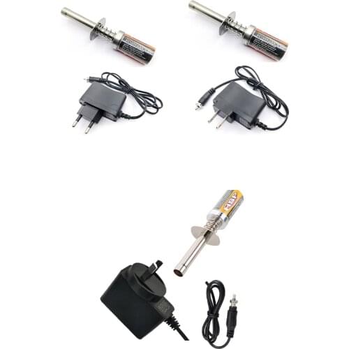 HSP Nitro Starter Kit Glow Plug Igniter with Battery Charger for HSP RedCat Nitro Powered 1/8 1/10 RC Car