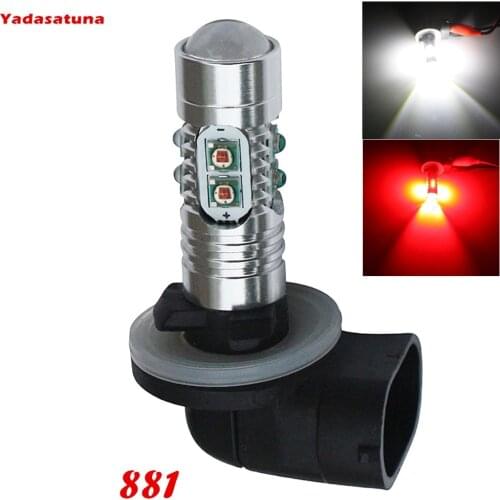 Lampada H27 881 10 Led Cree Chips 50w Efeito Muito Forte