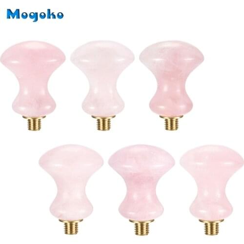 Mogoko New Wax Seal Stamp Handle Natural Rose Quartz Handle Retro Classic Vintage Decor Invitation Antique Sealing Stamp Handle