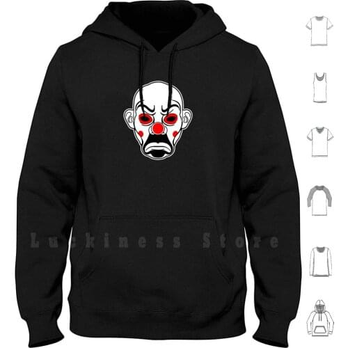 Mad Clown hoodies Clown Mad Sad Angry Creepy Scary Clowns Comic Performer Circus Costume Makeup