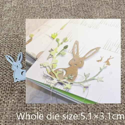 New Design Craft Metal Cutting Die cut die lovely bunny rabbit decoration scrapbooking Album Paper Card Craft Embossing Die Cuts
