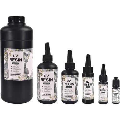 UV Resin Glue Ultraviolet Resin Gel Curing Quick-drying Non-toxic Transparent Sunlight Activated Hard Resin Jewelry Making