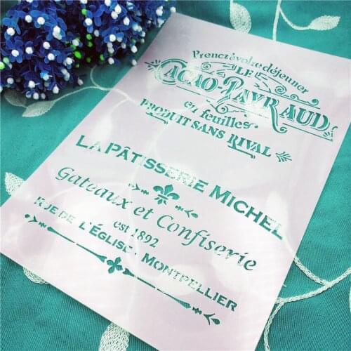 Holiday note lastic mold shield DIY cake scrapbook stencils hollow Embellishments printing lace ruler Valentines Day