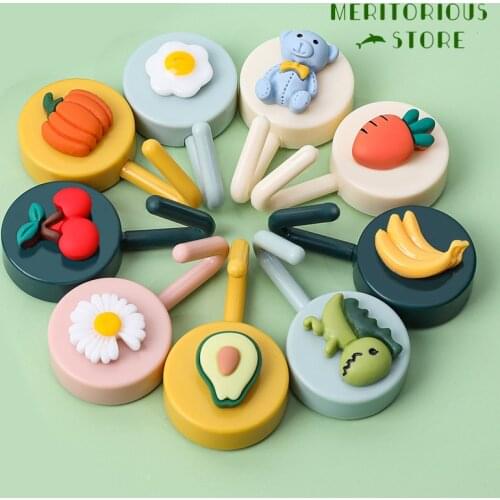 Simple And Cute Fruit Cartoon Wall Hanging Kitchen And Bathroom Bedroom Multifunctional Punch-free Seamless Paste Hook Hangers