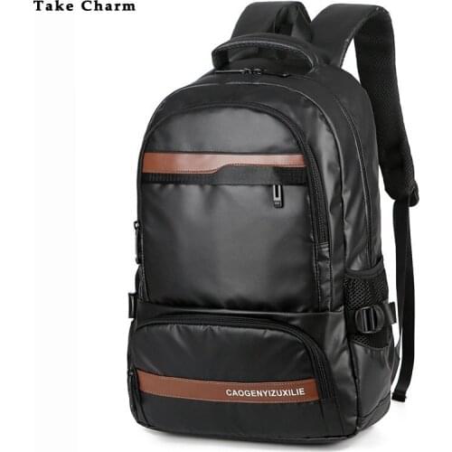 Fashion British Style Mens Backpack Business Laptop Bag Student School Bag Waterproof Outdoor Male Hiking Sports Travel Backbag