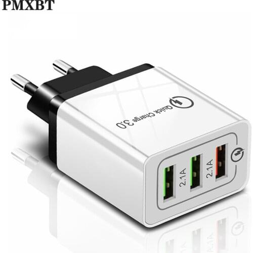 18W Quick Charge 3 USB Charger Fast EU Plug Wall Adapter QC3.0 Mobile Phone For iPhone 7 8 11 X XR Samsung S8 S9 Huawei Xiaomi