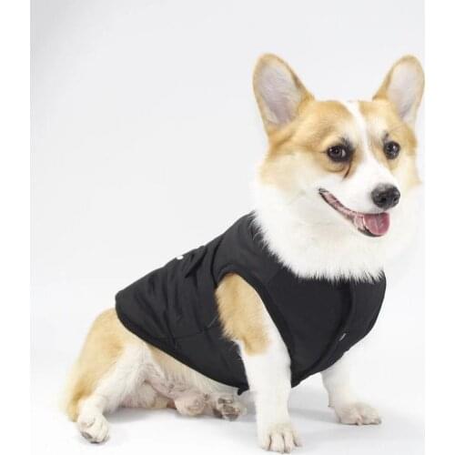 Warm pet products pet clothes dog clothes dog vest autumn winter waterproof Plush vest simple