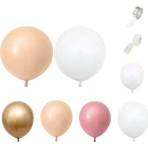 Retro Pink Balloon Garland Kit Peach Chrome Metallic Balloon Arch for Birthday Wedding Party Decorations