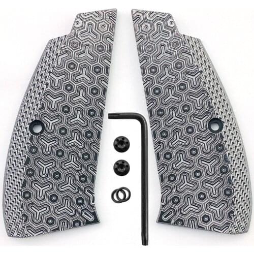 1pair G10 Grips for CZ 75 Full Size CZ75 Grips, SP-01 Series, Shadow 2, 75B BD, Gun Grips with Screws
