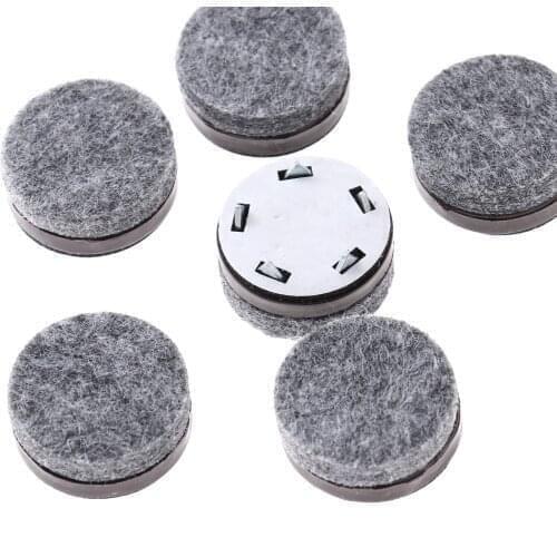 10Pcs Gray Felt Pads Nail on Felt Furniture Pads Table Chair Leg Bottom Feet Glides Skid Tile Felt Mat Wood Floor Protector Pads