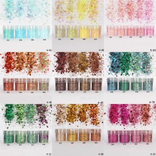 18Color Nail Art Glitter Powder Dust for UV Gel Acrylic Powder Sequin Decor 2020 New Hot Fashion Girls Ladies Tips boho decor