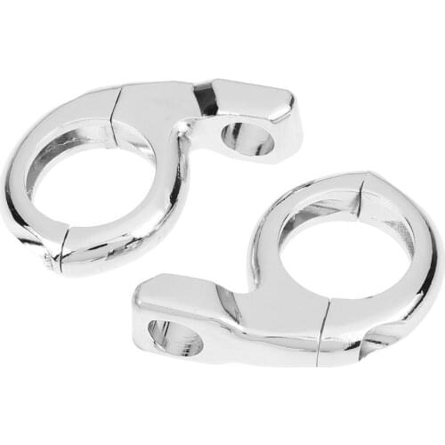 2pcs/lot 10mm/8mm Motorcycle Motorbike Handlebar Mirror Turn Signal Adapter Clamps Chrome Plated for ATV Dirt Bike Accessories