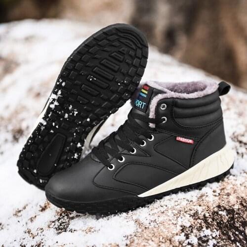 Warm Cotton-padded Cross-border Large Size Mens Outdoor Shoes High-top Shoes, Casual Shoes Tooling 2019 Autumn and Winter Ankle