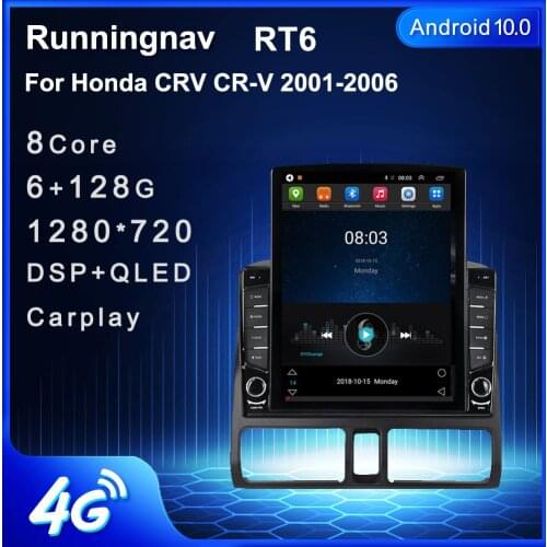 Runningnav For Honda CRV CR-V 2001-2006 Tesla Type Android Car Radio Multimedia Video Player Navigation GPS