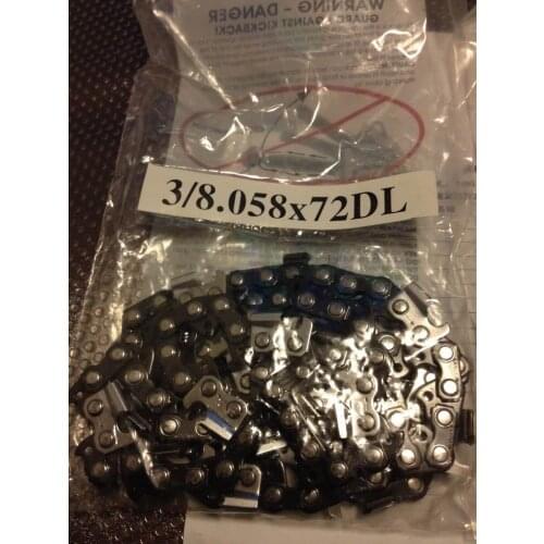 Free shipping of1PC 3/8" LP 058 gugae 72DLs chain for 20" bar of Husqvarna 365 6500 YD65 chainsaw aftermarket repair&replacement