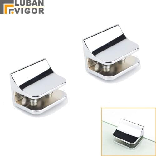 Large gloss alloy glass clip/clamp, shelf clip,glass laminates Shelf support ,glass thickness:10-12MM Bathroom Hardware