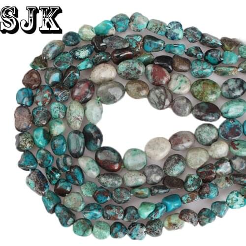 Natural Stone Irregular Malachite Stone Gravel Beads 4-6mm 8-10mm DIY Necklace Earring Beads For Jewelry Making Accessories