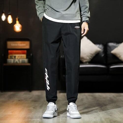Mens Casual Pants Men 2021 Spring New Solid Sweatpants Joggers Trousers Street Wear Sports Plus Size Pants Trousers Pants Men