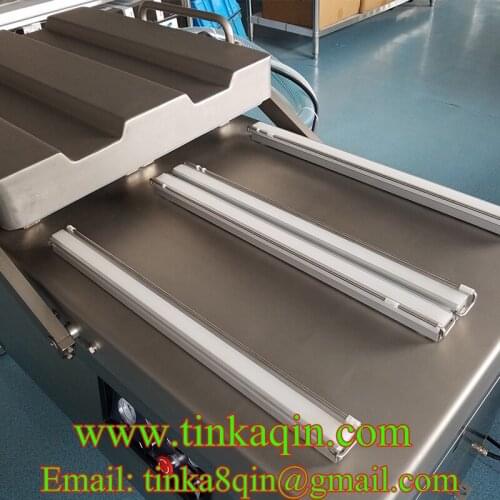 HVC-610S/4C Double chamber vacuum machine (4 heat seals) Hualian Food vacuum machine Sealer Plastic bag vacuum Rice vacuum