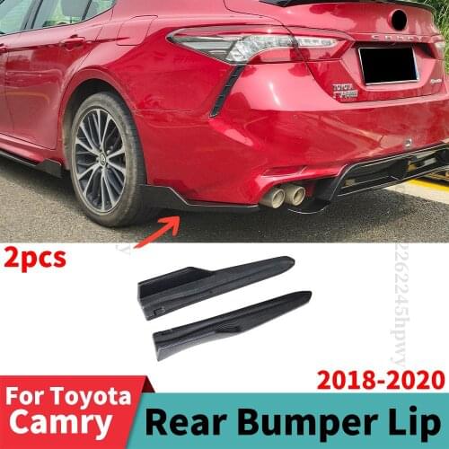 Body Kit Accessories Decoration Facelift New Style Sticker Tuning Extension Rear Bumper Lip For Toyota Camry 2018 2019 2020