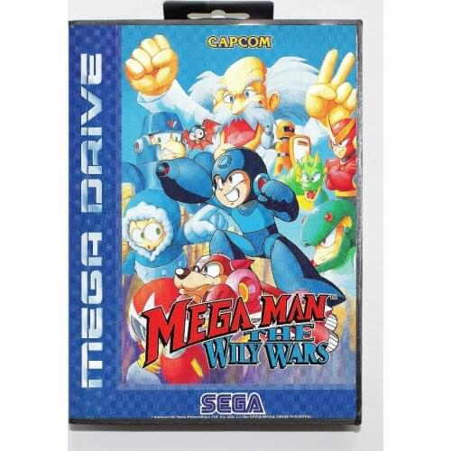 Megaman the wilywars 16 bit SEGA MD Game Card With Retail Box For Sega Mega Drive For Genesis