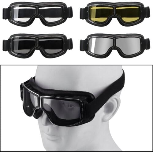 Steampunk Helmet Goggles Motorbike Glasses Windproof Motocross Eyewear Mask Motorcycle Accessories Vintage Motorcycle Goggles