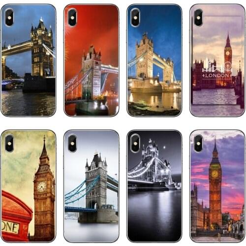 Tower Bridge of London England Transparent Phone Case For iPhone 12 11 Pro Max Mini XS Max XR X 8 7 Plus 6 6S Plus 5 5S SE 2020