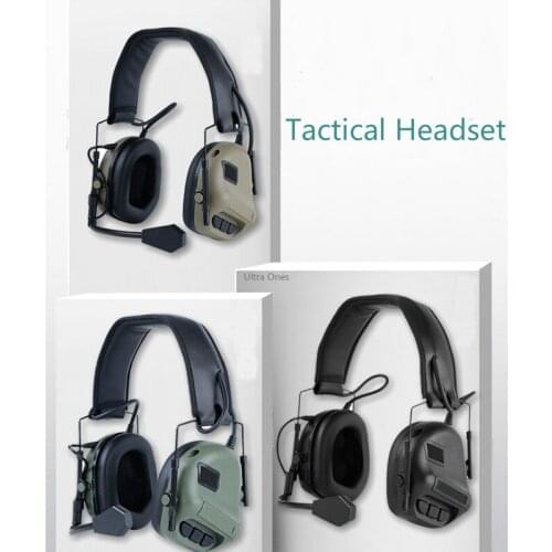 Tactical Hunting Headsets Sound Pickup & Noise Reduction Military Airsoft Headphone Army Combat Ear Protection Shooting Headset