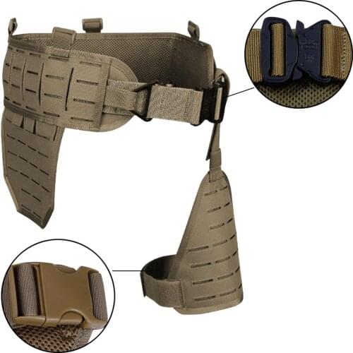 Tactical Molle Waist Cummerbund Training Belts Nylon Molle Combat Belt Airsoft Paintball Shooting Waist Adjustable Padded Belt