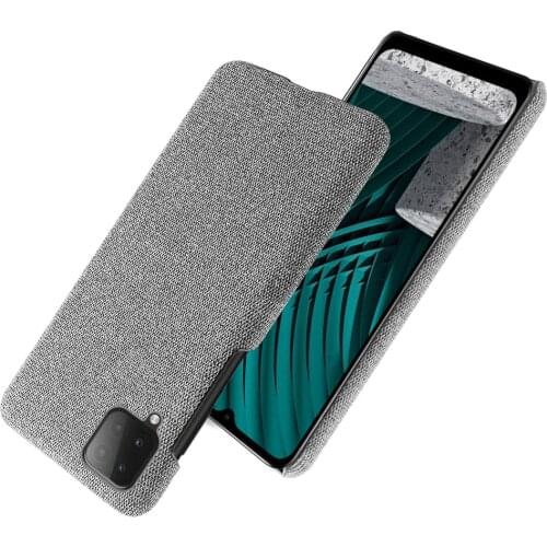 Slim Cloth Texture Cover For Samsung Galaxy M12 Case Fabric Ultrathin Antiskid Capa for Samsung M12 M 12 GalaxyM12 6.5' SM-M127F