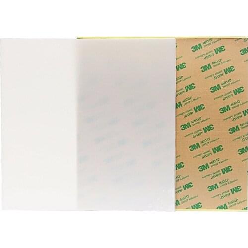 2pcs0.2mm *8''/220mm/10''/12''/16''/500mm Frosted dull polish surface PEI 3D Print Build Surface Polyetherimide PEI Sheet