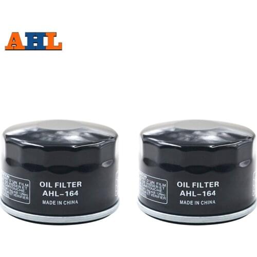 2PCS AHL Motorcycle Parts Oil Filter For BMW K1200GT K1200R K1200RS K1200S K1300GT K1300R K1600GT R1200GS R1200R S1000RR S1000R