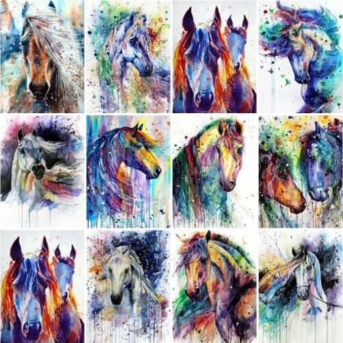 Full Square Drill 5D Diy Diamond Painting Horse Diamond Embroidery Animal Picture Of Rhinestones Mosaic Handmade Gift Home Decor