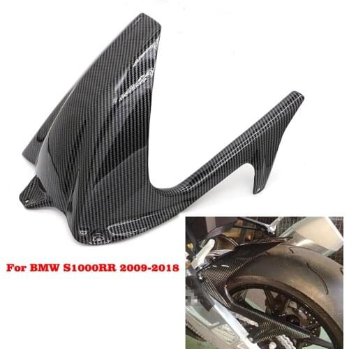 Motorcycle Rear Fender Mudguard Hugger Cover Chain Guard Carbon Fiber Black For BMW S1000RR S 1000RR 2009 2010 2011 2012 - 2018