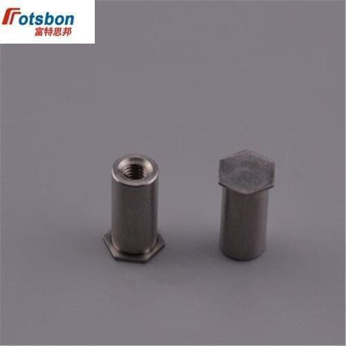 BSO-632-18 Hex Rivet Blind Hole Threaded Standoffs Self Clinching Feigned Crimped Standoff Server Cabinet Sheet Metal Spacer PEM