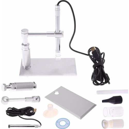 USB Digital Microscope 500X 8LED 2MP Digital Image Monarch Processor PCB Inspection Camera Endoscope Loupe Webcam