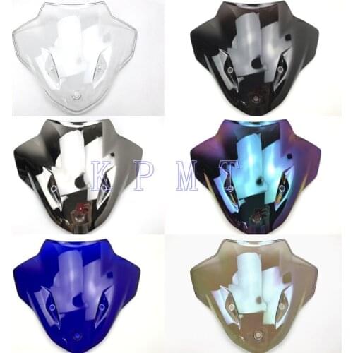 Motorcycle Double Bubble Smoke Windshield WindScreen Screen For 2014 2015 2016 2017 2018 BMW S1000R S 1000R 1000 R 17 18