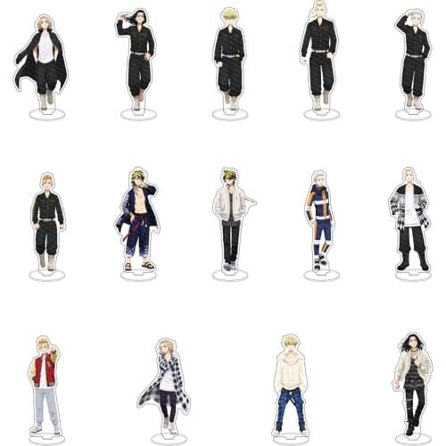 Anime Tokyo Revengers Figure Cosplay Acrylic Stands Manjiro Ken Takemichi Hinata Atsushi Model Plate Fans Gift Collection Props
