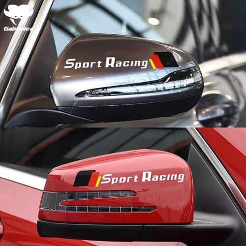 2pcs Car Rearview Mirror Sticker For Audi Sline Quattro A3 A4 A5 A6 A7 A8 TT Q3 Q5 Q7 Q8 S3 S4 S5 S6 RS3 RS4 RS5 RS6 B6 B7 B8 B9