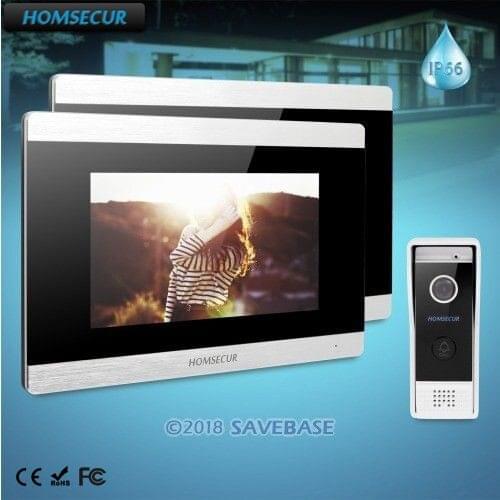 HOMSECUR 7" Hands-free Video Door Entry Security Intercom with Dual-way Intercom BC031-B +BM715-S
