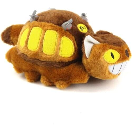 29cm Hayao Miyazaki Animation Bus Totoro Plush Toys Soft Stuffed Animals Dolls Birthday Gift For Children