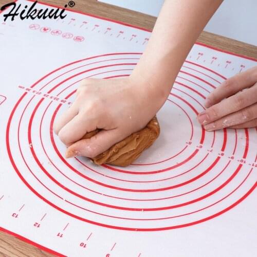 Kitchen Non Stick Silicone Baking Mat Fiberglass Non-Stick Pastry Pads Rolling Dough Flour Pizza Cookie Mat Baking Pad Tools